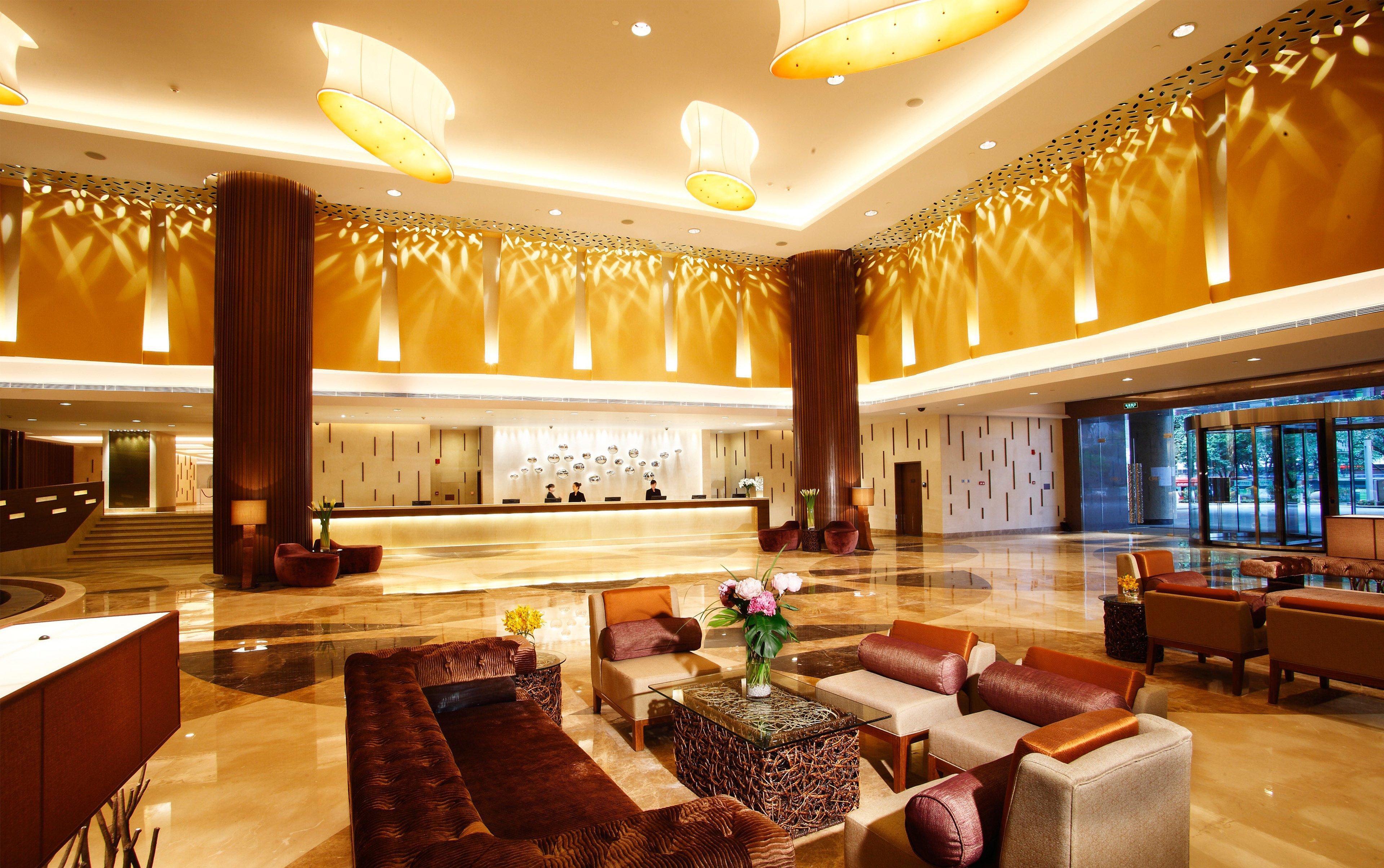 Crowne Plaza Guangzhou City Centre By Ihg - Free Shuttle Between Hotel And Exhibition Center During Canton Fair & Exhibitor Registration Counter Exterior foto Lobby