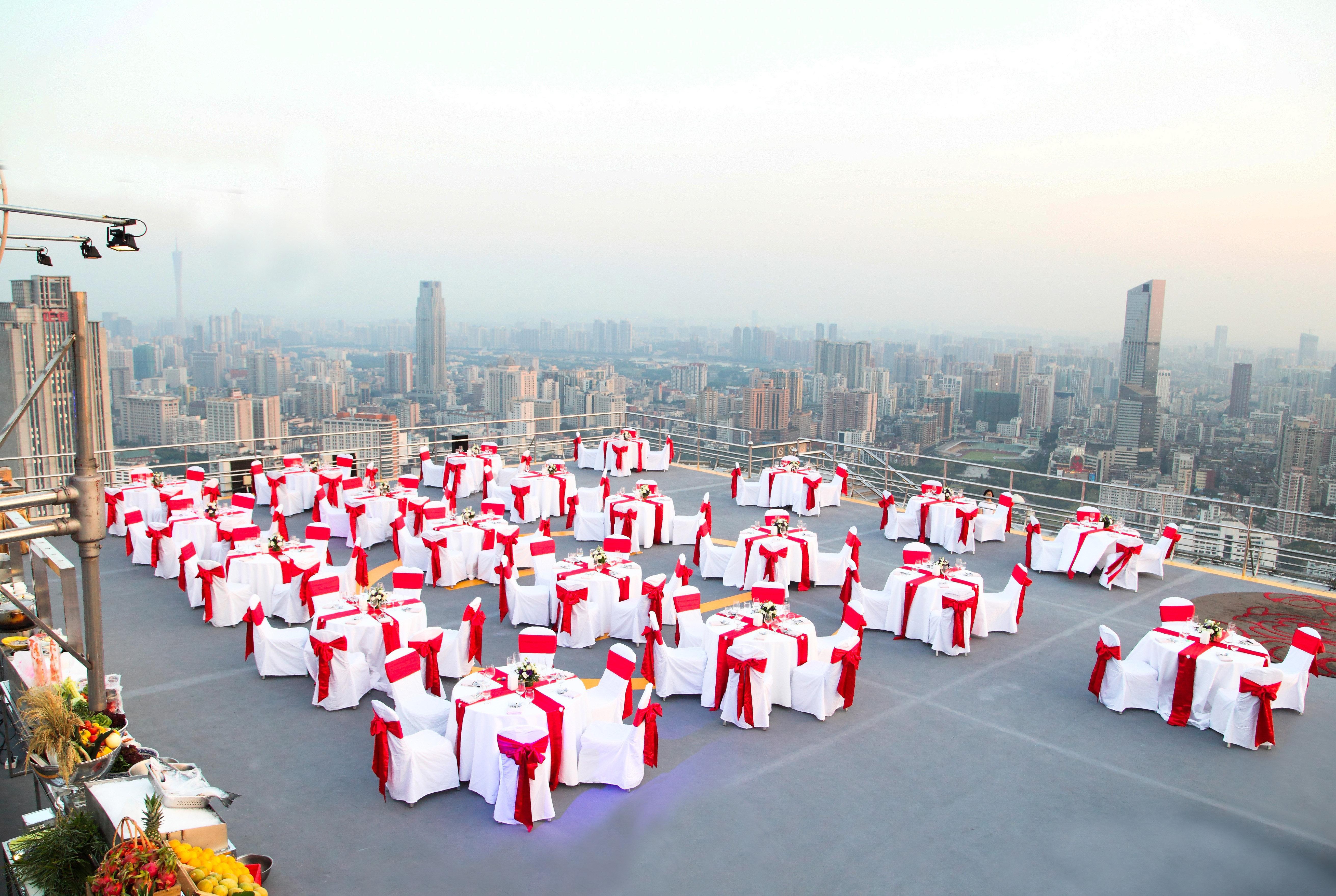 Crowne Plaza Guangzhou City Centre By Ihg - Free Shuttle Between Hotel And Exhibition Center During Canton Fair & Exhibitor Registration Counter Exterior foto The rooftop of the hotel